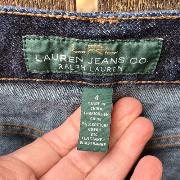 Lauren Ralph Lauren Dark Wash Denim Jeans Skirt in Sz 4 - Picture 3 of 10